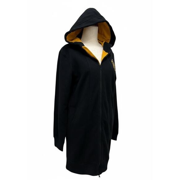 Harry Potter HUFFLEPUFF Wizard World Zip Up Hoodie Robe Hot Topic Small NWT - Picture 2 of 10